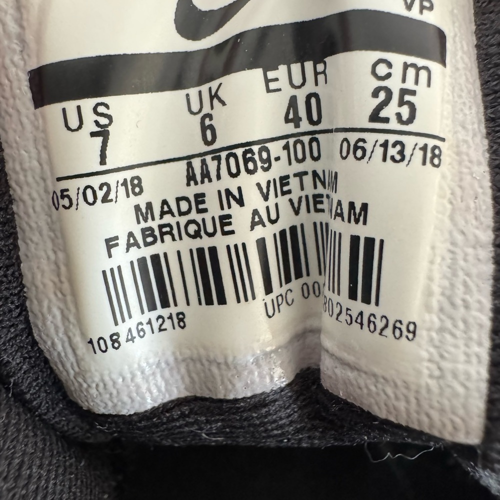 Nike Air Precision Basketball Shoes Men’s Size 7 White Black Mesh AA7069-100 - Picture 9 of 9